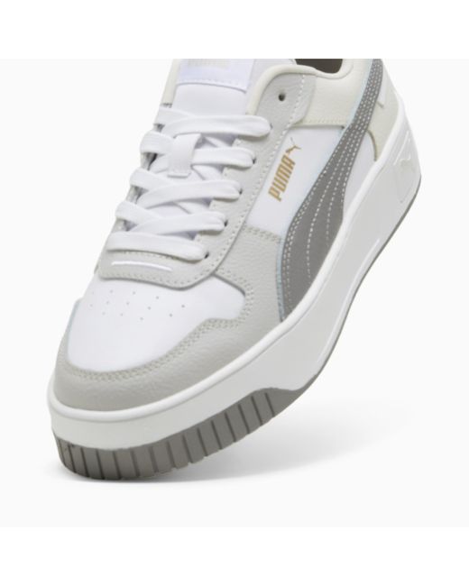PUMA White Carina Street Sneakers