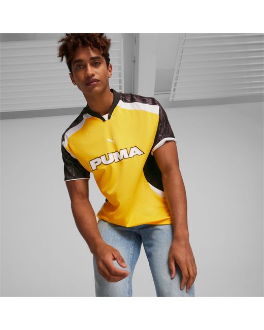 PUMA Unisex Voetbalshirt in het Yellow