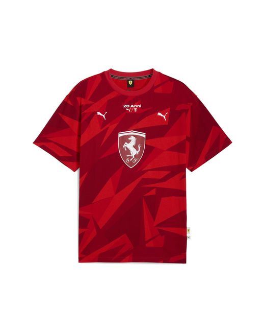 PUMA Red Scuderia Ferrari Hp 20 Years Of Tee for men