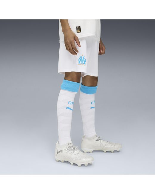 PUMA White Olympique De Marseille 25/26 Shorts Teenager, Kleidung, /Azure