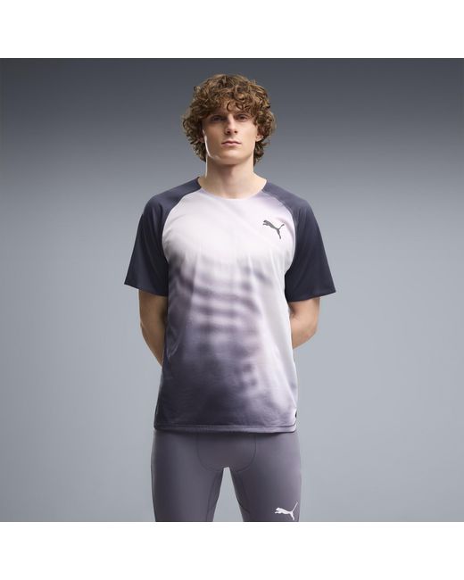 PUMA Blue Lightspeed Graphic Running T-Shirt for men