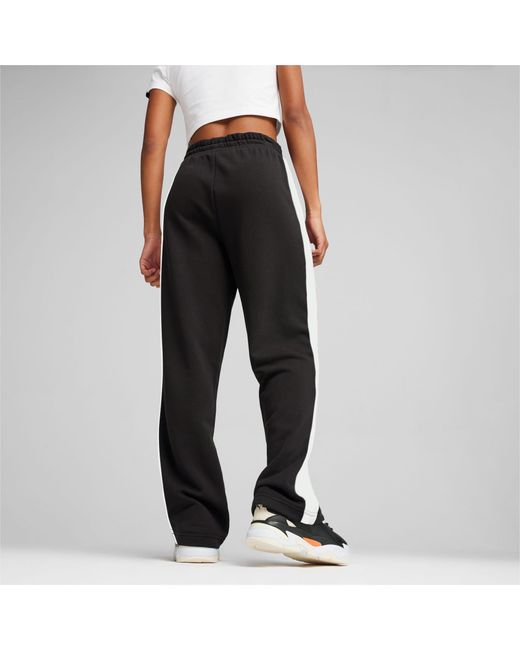 Pantalones Rectos Iconic T7 PUMA de color Black