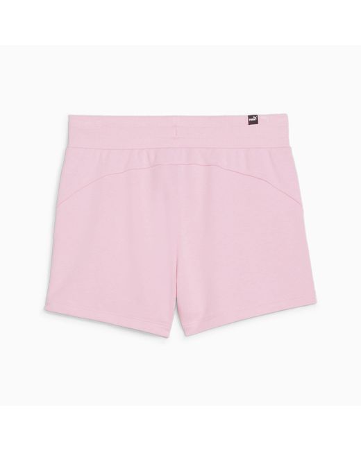 PUMA Pink Essentials 4" Sweat Shorts