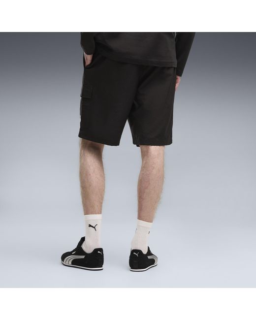 Bermudas básicas cargo tejidas PUMA de hombre de color Black