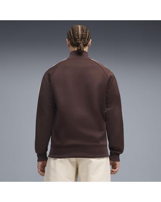 PUMA Brown T7 Track Jacket for men