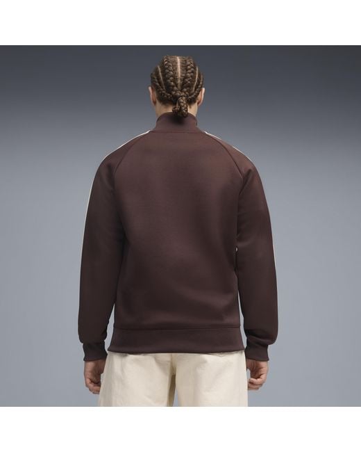 PUMA Brown T7 Track Jacket for men