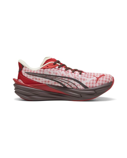 PUMA Red Deviate Nitroâ 4 Check Sneakers for men