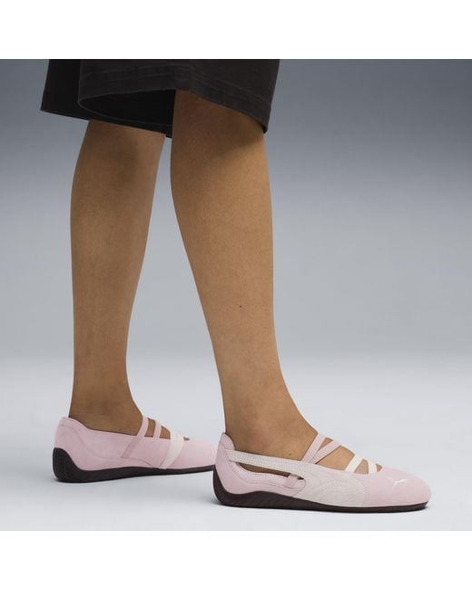 PUMA Speedcat Ballet Suede Schoenen Voor Roze/Wit in het White