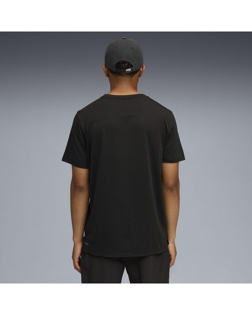 PUMA Black Tad Essentials Solid Cat T-Shirt for men