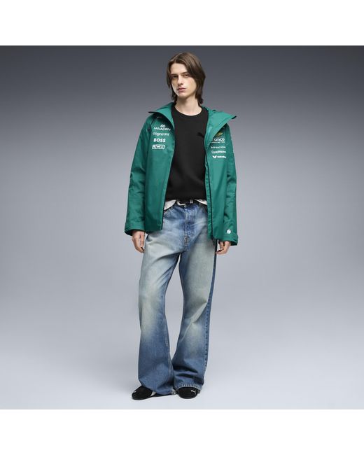 PUMA Green X Aston Martin Aramco F1 Team Replica Rain Jacket for men