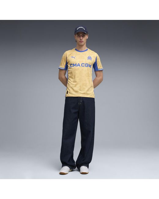 PUMA Yellow Olympique De Marseille Special Edition Jersey for men