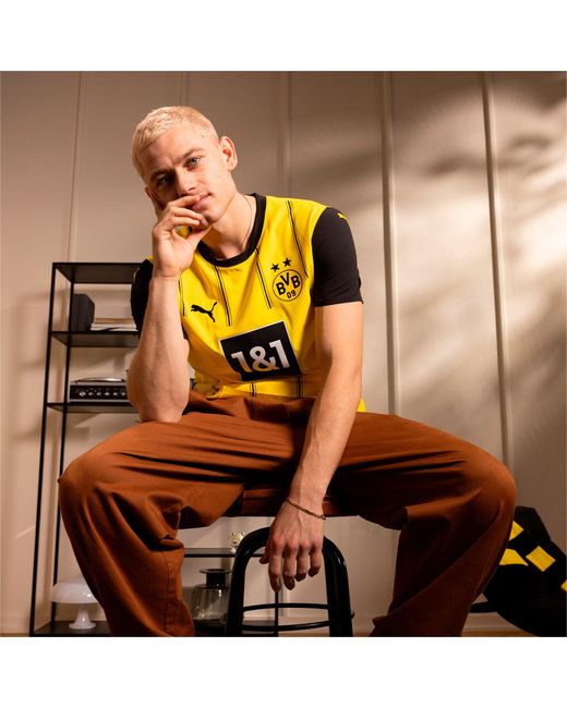PUMA Yellow Borussia Dortmund 24/25 Home Jersey for men