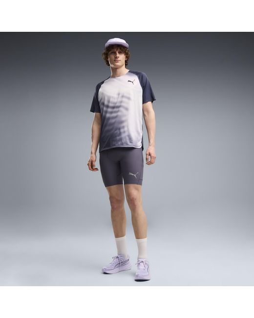 PUMA Blue Lightspeed Graphic Running T-Shirt for men