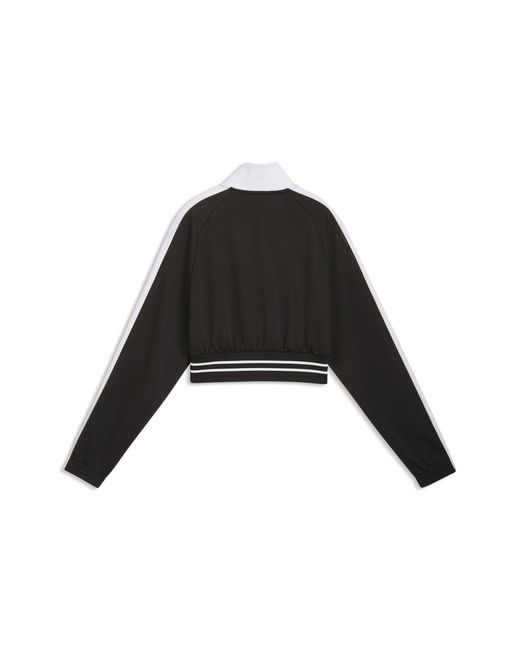 PUMA Black T7 Cropped Track Jacket