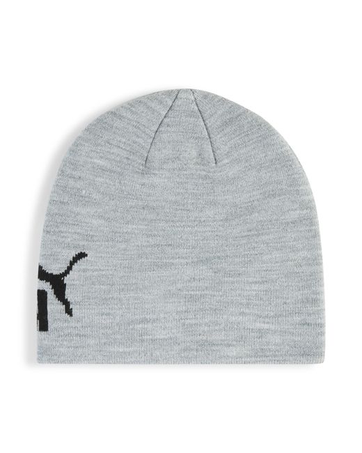 PUMA Essentials Beani Met Middelhoge Kroon Zonder Boord, Zwart/Grijs in het Gray
