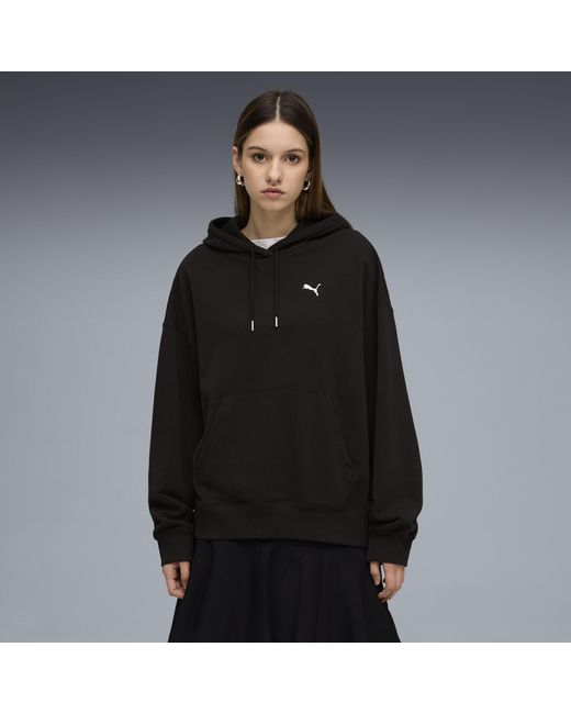 PUMA Black Wardrobe Essentials Oversized Hoodie