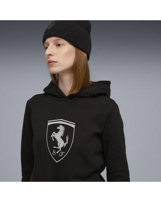 PUMA Scuderia Ferrari Sportswear Hoodie Voor Maat in het Black