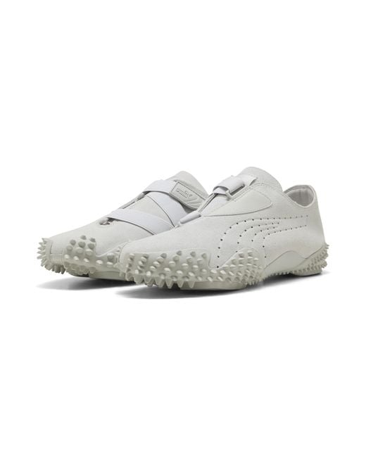 PUMA Gray Mostro Unlined Sneakers Schuhe, Glacial/Feather