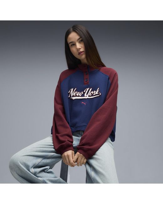 PUMA Blue X Nyc Crew Neck Sweatshirt