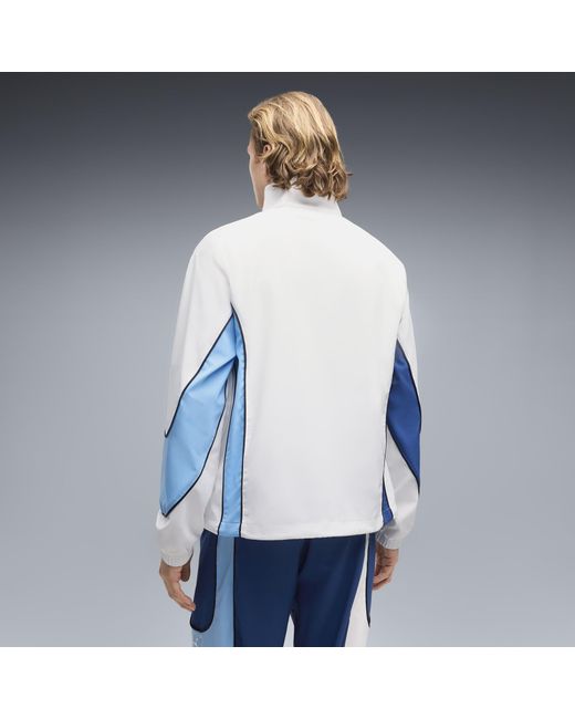 PUMA Blue Manchester City Tech-X Full-Zip Track Jacket for men