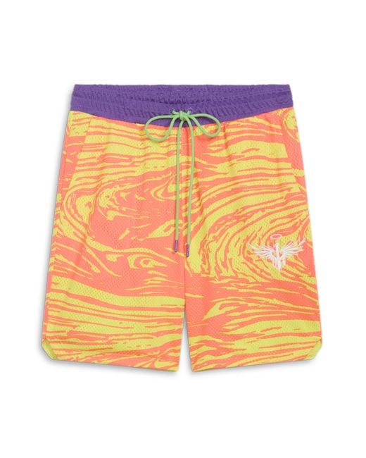 Shorts de Baloncesto con Estampado Integral Melo Spark PUMA de hombre de color Yellow