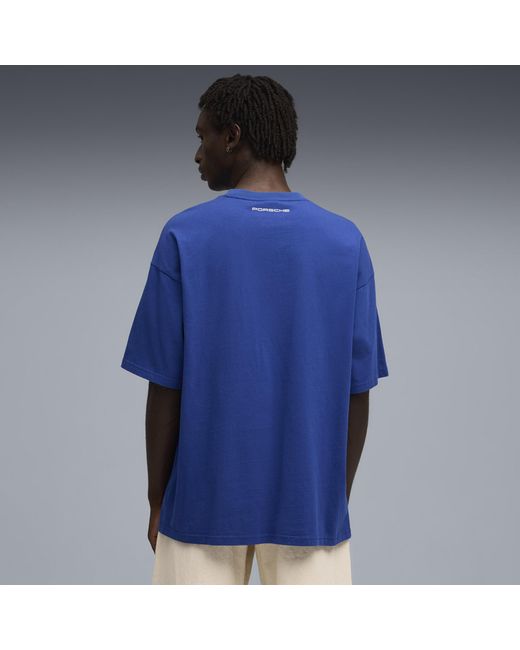 PUMA X Porsche Legacy 2 T-Shirt Met Print Voor Maat in het Blue voor heren