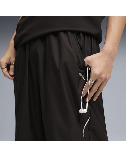 PUMA Black Tech Oversized Track Pants for men