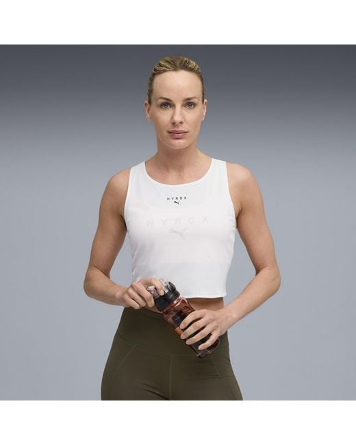 PUMA Gray X Hyrox Ultraspun Crop Tank Top Shirt
