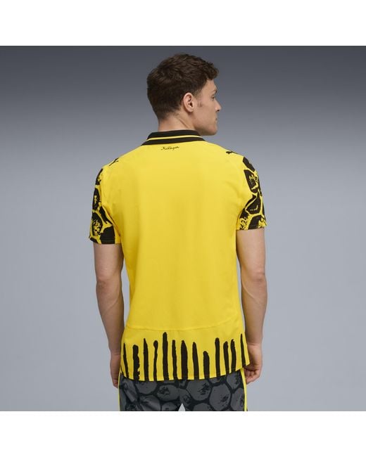 PUMA Kidsuper X Borussia Dortmund Authentic Shirt Voor Zwart/Geel, Maat in het Yellow voor heren