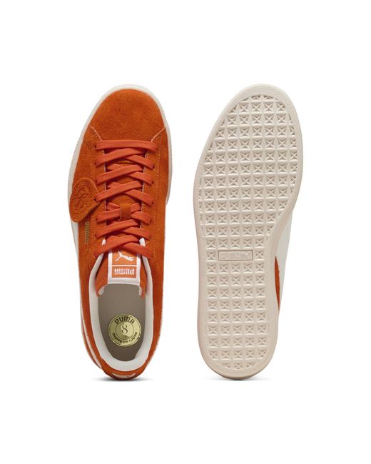 PUMA Orange Suede Charles F. Stead Iv Sneakers for men
