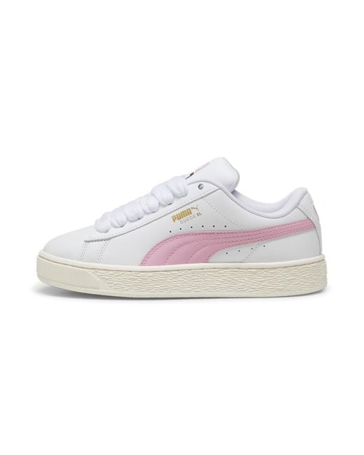 PUMA White Suede XL Leather Sneakers Schuhe