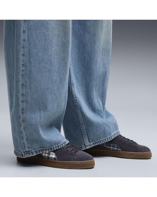 PUMA Blue Suede Patch Sneakers