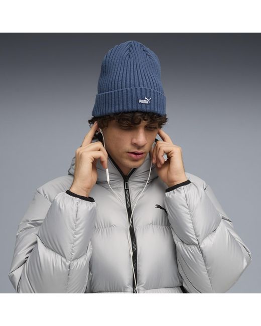 PUMA Blue Essentials Patch Beanie, Accessoires, Dark