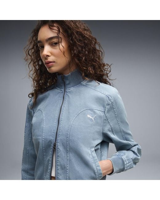 PUMA Blue Future..Archive Washed Twill Short Jacket