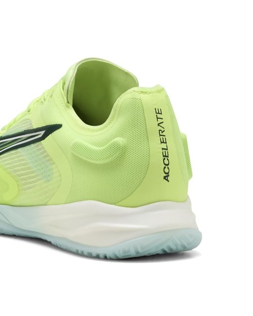 Zapatillas De Balonmano Accelerate Nitro Sqd 4 Calzado, Fizzy Light/Verde Terrain/Blanco PUMA de color Green