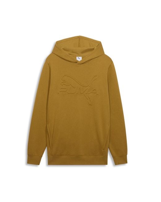 PUMA Green Elevated Essentials Hoodie for men