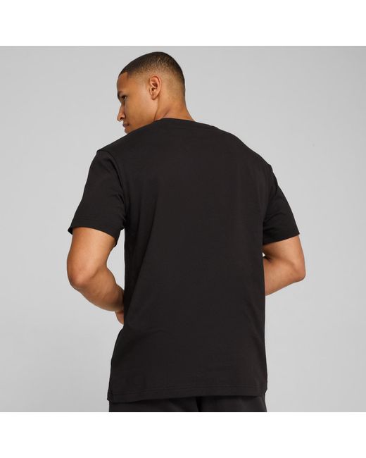 PUMA Essentials Elevated Uniseks T-Shirt Voor in het Black