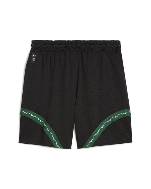 Short De Basketball Post Game Bc Zalgiris Kaunas PUMA pour homme en coloris Black