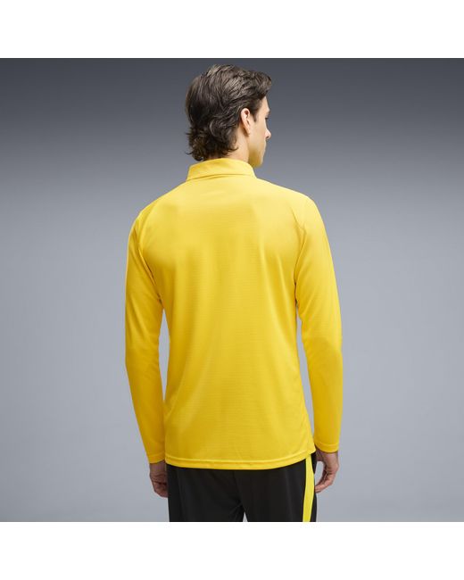 PUMA Yellow Borussia Dortmund Quarter-Zip Training Top for men