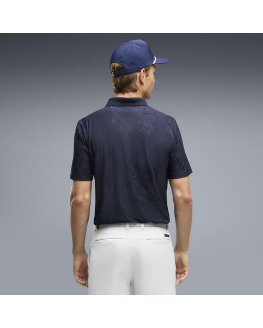 PUMA Blue Mattr Prima Bloom Golf Polo for men