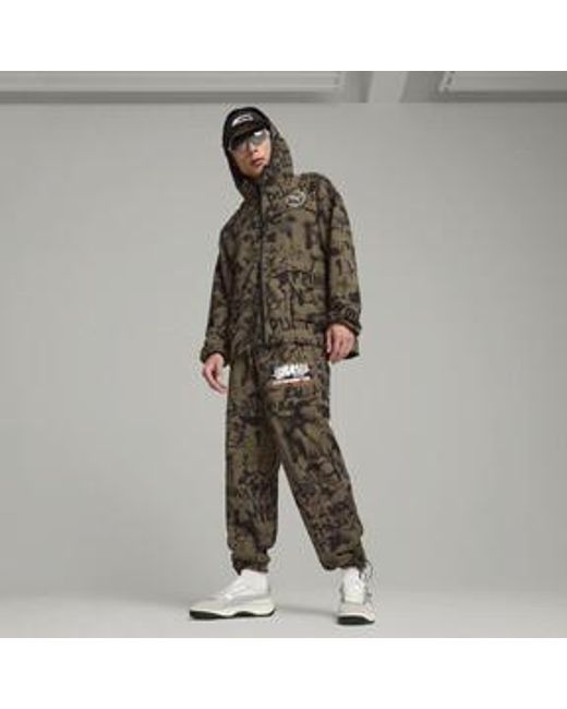 PUMA Brown X Lmc All-Over Print Jacket for men