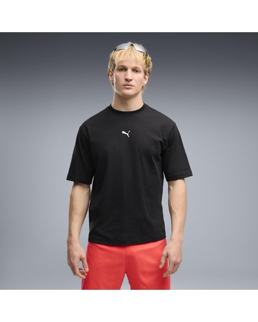 PUMA Black Run Culture Collective Boxy Graphic T-Shirt for men