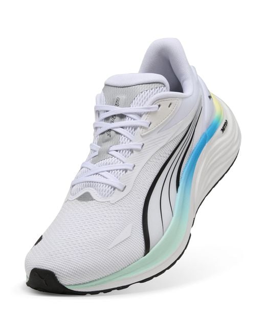 PUMA Electrify Nitro 4 Laufschuhe Herren, Sport, /Mint Melt/Speed Blau in White für Herren