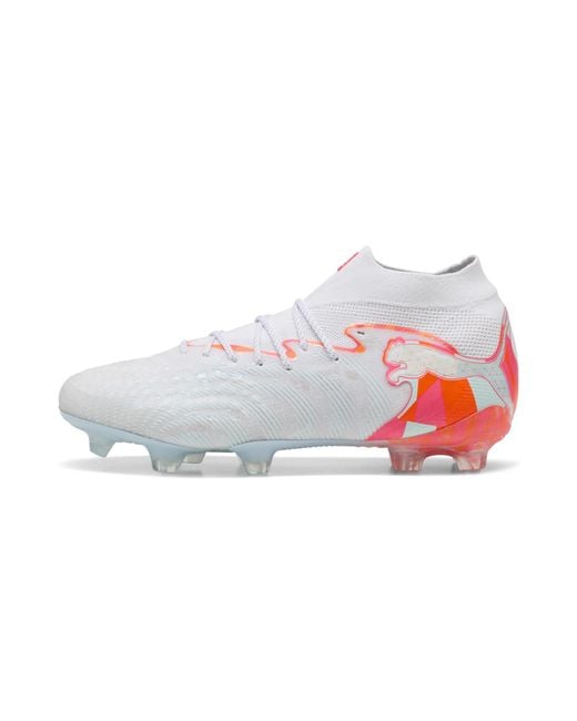 PUMA White Future 9 Ultimate Brilliance Fg Football Boots