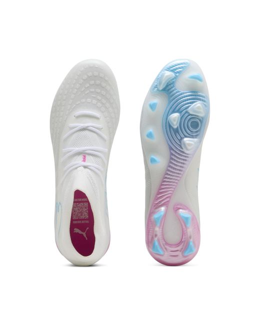 PUMA White Future 9 Match Fg/Ag Football Boots