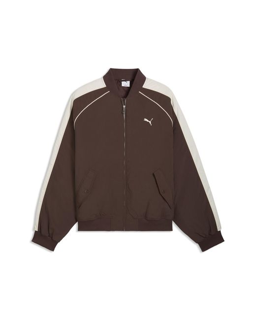 PUMA Brown T7 Bomber Jacket