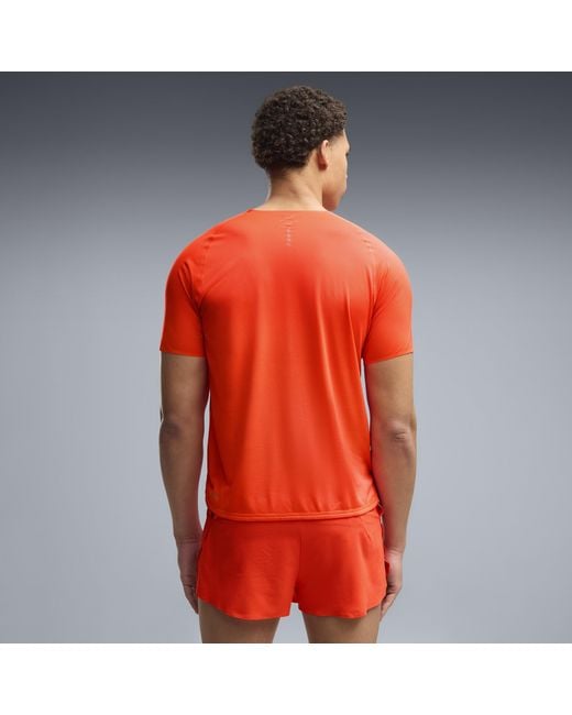 PUMA Orange Lightspeed Running T-Shirt for men