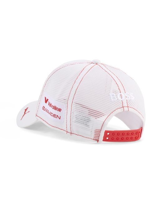 PUMA White X Aston Martin Aramco F1 Team Replica Lance Stroll Trucker Cap