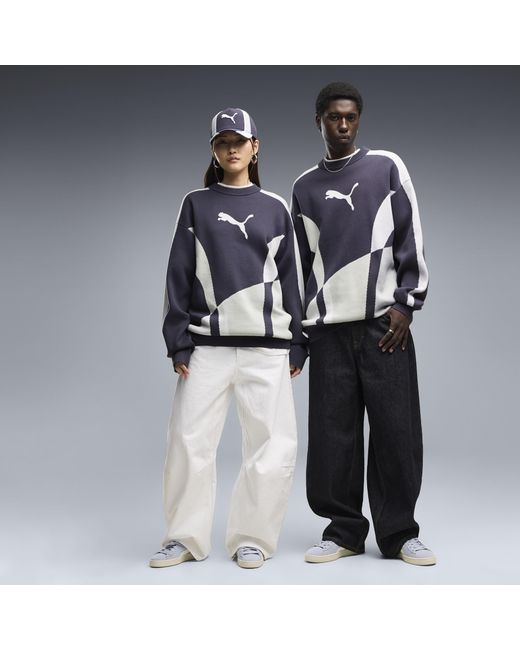 Pull En Maille Décontractée T7 E PUMA en coloris Blue