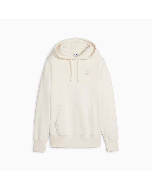 PUMA White Better Classics Relaxed Hoodie